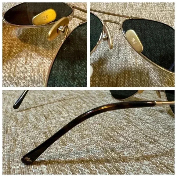 ⭐️ Authentic Ray Ban Rayban Titanium Gold Plated Sunglasses Made in Japan ⭐️ main image 5